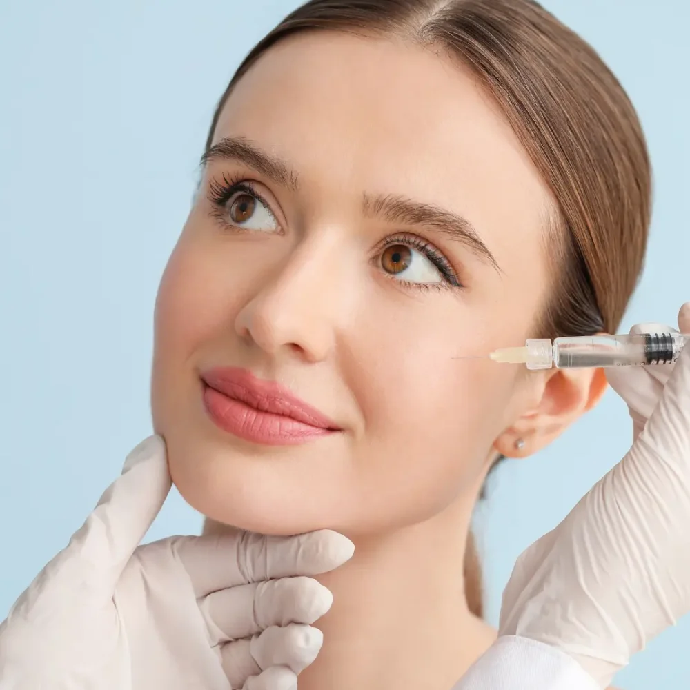 lady getting fillers prp